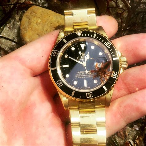 gold rolex black face replica
